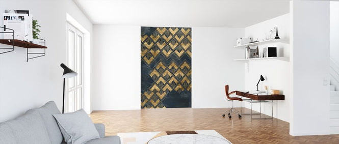 PHOTOWALL / Deco Pattern in Blue II (e324929)