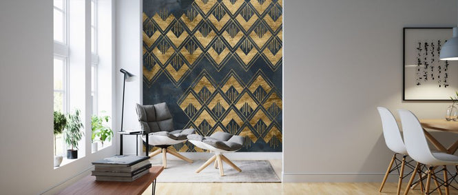 PHOTOWALL / Deco Pattern in Blue II (e324929)
