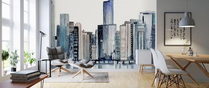 PHOTOWALL / Watercolor Skyline (e324942)