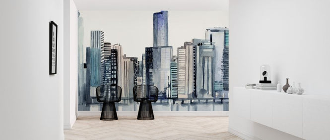 PHOTOWALL / Watercolor Skyline (e324942)