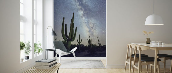 PHOTOWALL / Saguaro Cacti at Night (e324562)