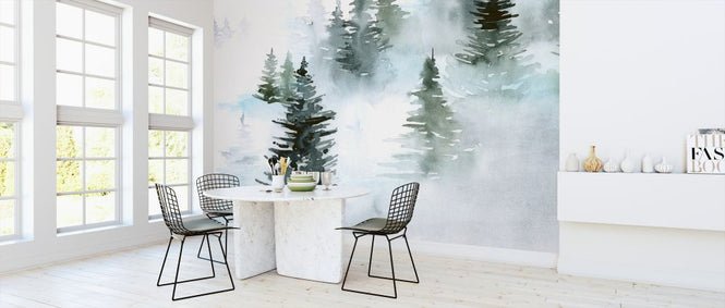 PHOTOWALL / Foggy Evergreens (e324675)
