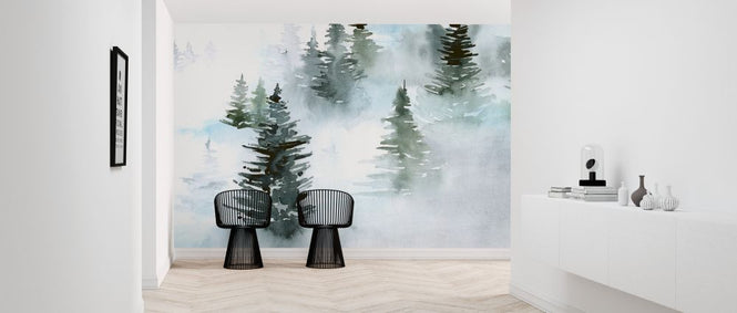 PHOTOWALL / Foggy Evergreens (e324675)