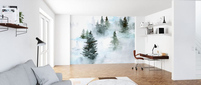 PHOTOWALL / Foggy Evergreens (e324675)