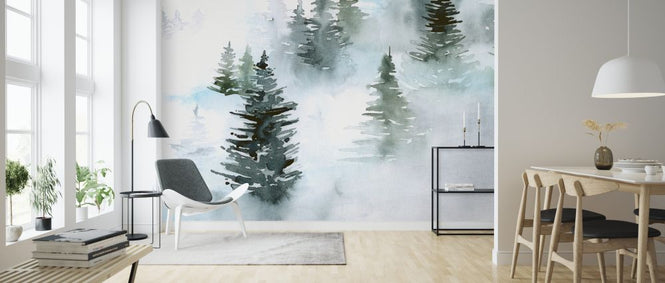 PHOTOWALL / Foggy Evergreens (e324675)
