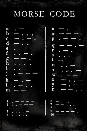 PHOTOWALL / Morse Code Chart (e324676)
