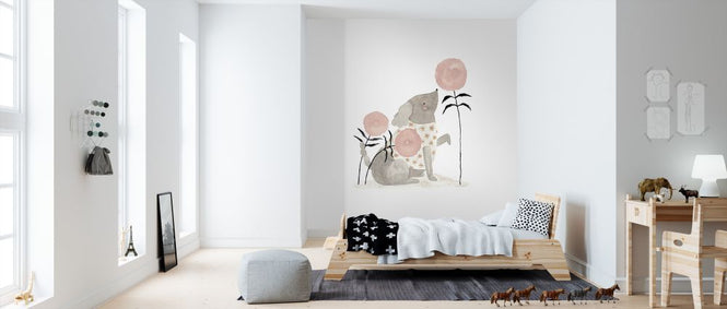 PHOTOWALL / Hund und Blume (e325616)