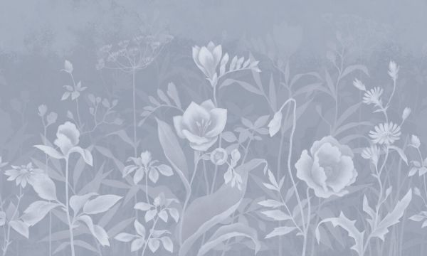 PHOTOWALL / Gentle Botanical - Blue (e327121)