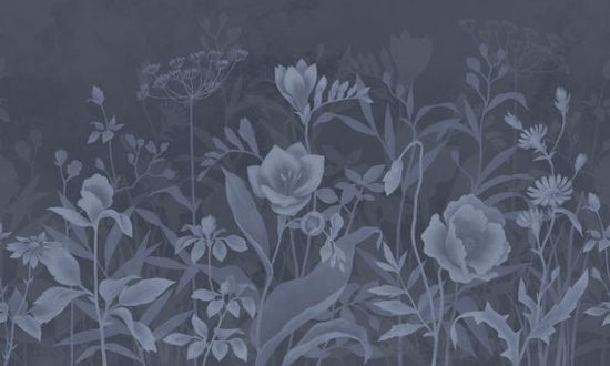 PHOTOWALL / Gentle Botanical - Dark Blue (e327125)