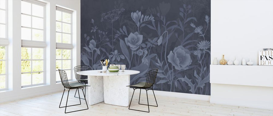 PHOTOWALL / Gentle Botanical - Dark Blue (e327125)