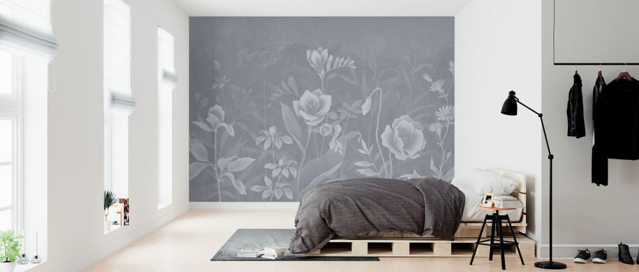 PHOTOWALL / Gentle Botanical - Gray (e327126)