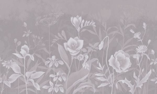 PHOTOWALL / Gentle Botanical - Soft Pink (e327129)