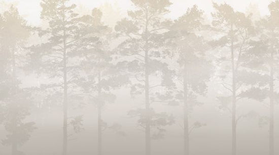 PHOTOWALL / Misty Pine Forest - Beige (e327621)