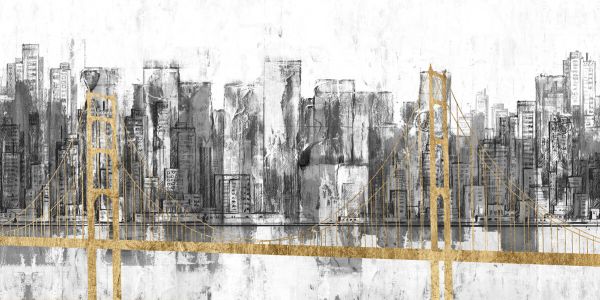PHOTOWALL / Golden Bridge Panorama (e324779)