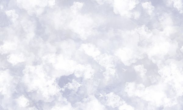 PHOTOWALL / Clouds and Birds - Blue (e327095)