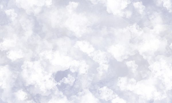PHOTOWALL / Fluffy Clouds - Blue (e327098)