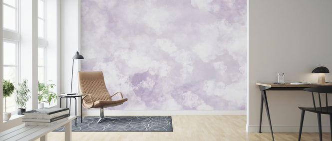 PHOTOWALL / Fluffy Clouds - Pink (e327099)