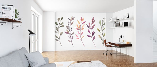 PHOTOWALL / Watercolor Floral Design (e325017)