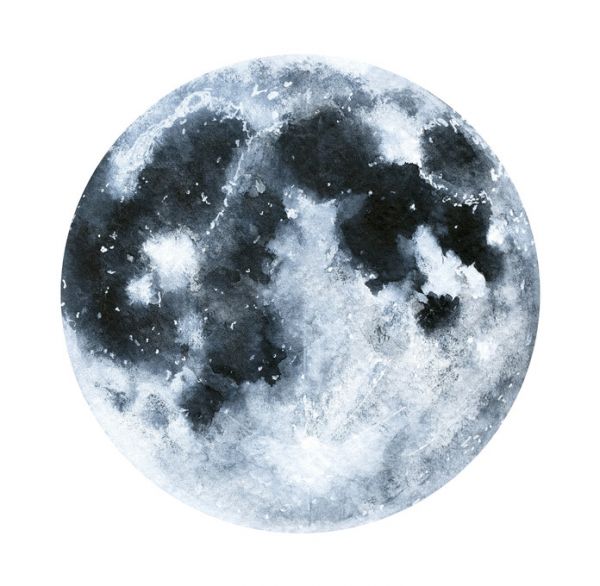 PHOTOWALL / Big Moon Watercolor (e325023)