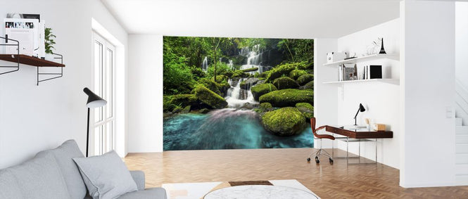 PHOTOWALL / Waterfall in Green Forest (e327815)