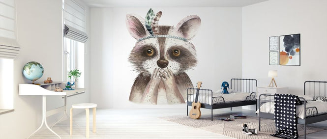 PHOTOWALL / Raccoon with Feathers II (e325073)