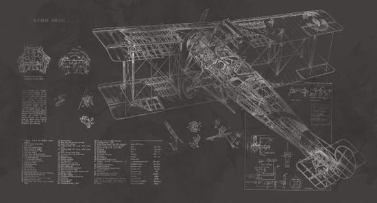 PHOTOWALL / Avro 504K Airplane - Dark (e327984)