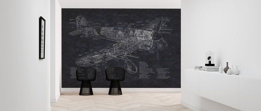 PHOTOWALL / Sectional Hawker Typhoon - Dark (e328018)