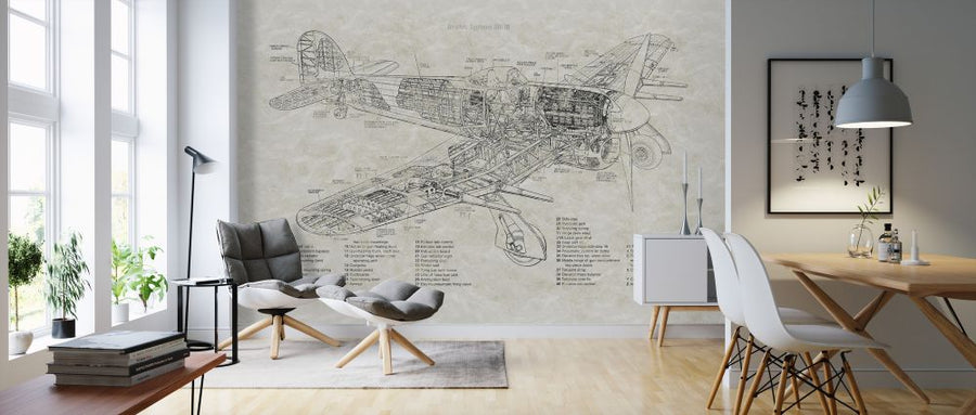 PHOTOWALL / Sectional Hawker Typhoon Drawings (e328019) | 輸入壁紙 