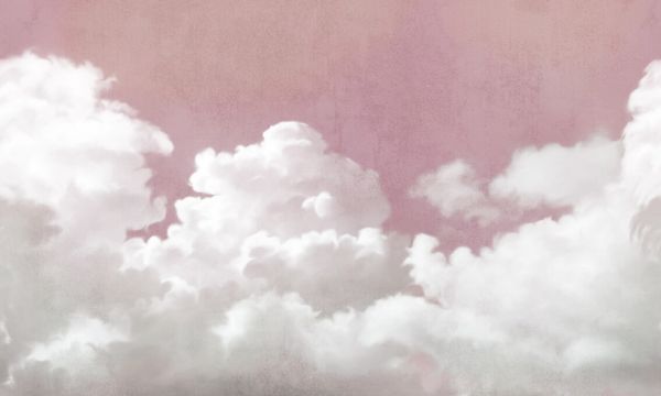 PHOTOWALL / Fluffy Sky - Pink (e328122)