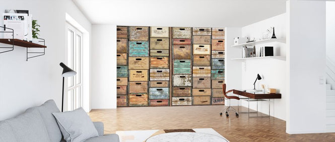 PHOTOWALL / Vintage Crates (e328127)