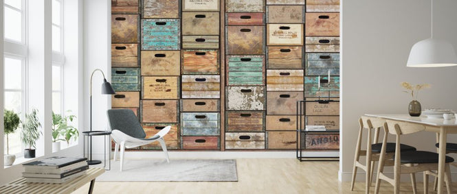 PHOTOWALL / Vintage Crates (e328127)