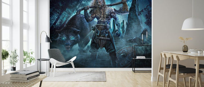 PHOTOWALL / Viking and Wolf (e328066)