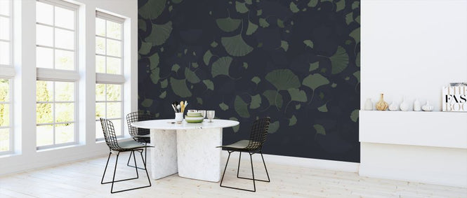 PHOTOWALL / Ginkgo biloba - Blue Green (e327695)