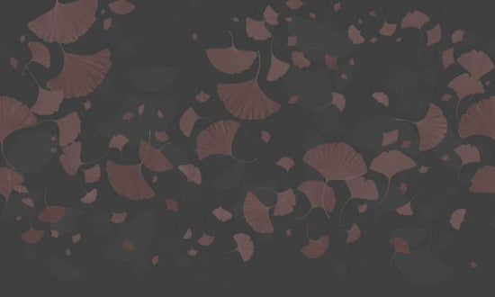 PHOTOWALL / Ginkgo biloba - Gray Wine Red (e327697)