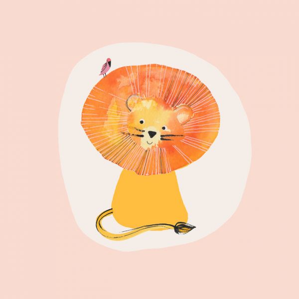 PHOTOWALL / Lion with a Bird (e328080)