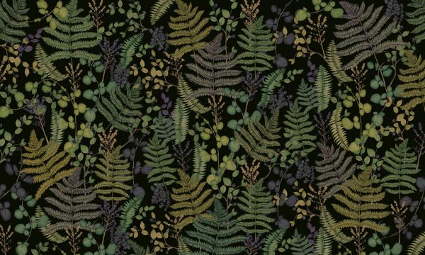 PHOTOWALL / Botany Leafage - Dark (e328041)