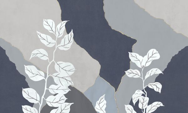 PHOTOWALL / Fragments and Vegetation - Blue (e328055)