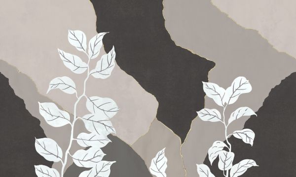 PHOTOWALL / Fragments and Vegetation - Brown (e328056)