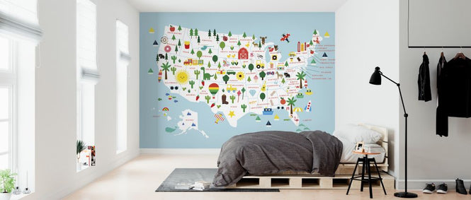 PHOTOWALL / Fun USA Map (e325386)