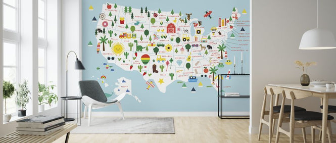 PHOTOWALL / Fun USA Map (e325386)