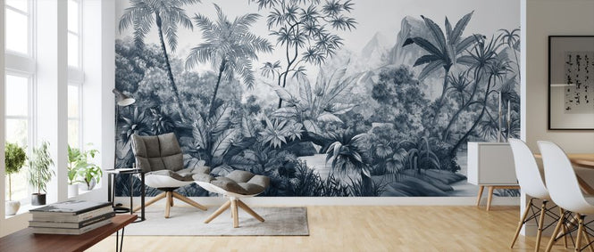 PHOTOWALL / Tangled Jungle - Dark Blue (e328532)