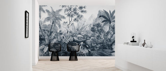 PHOTOWALL / Tangled Jungle - Dark Blue (e328532)