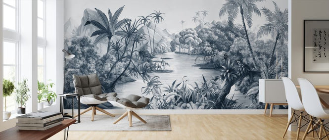 PHOTOWALL / Tangled Jungle II - Blue (e328535)