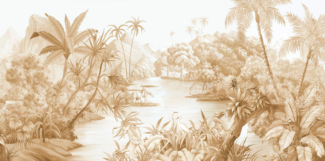 PHOTOWALL / Tangled Jungle II - Caramel (e328536)