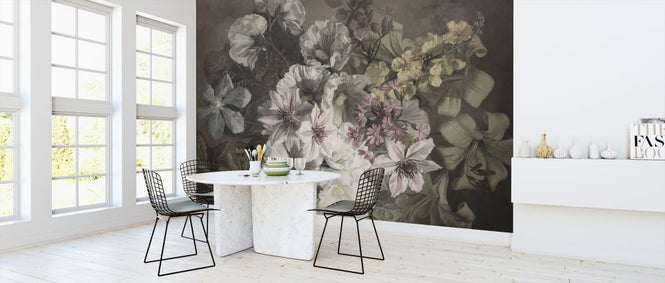 PHOTOWALL / Clematis and Echinacea (e328262)