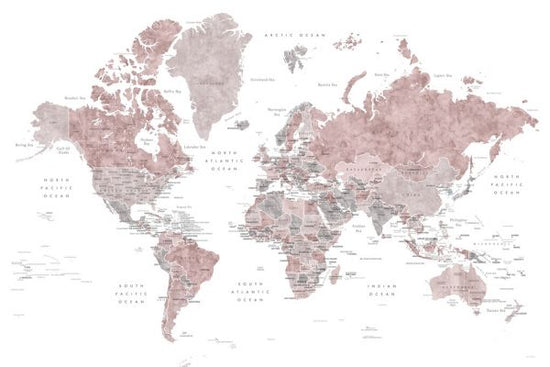 PHOTOWALL / World Map with Capitals (e325669)