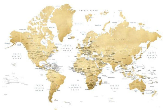 PHOTOWALL / World Map with Capitals (e325677)