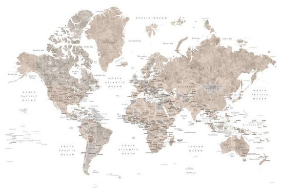 PHOTOWALL / World Map with Capitals (e325678)