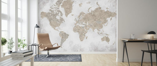 PHOTOWALL / World Map without Text (e325717)