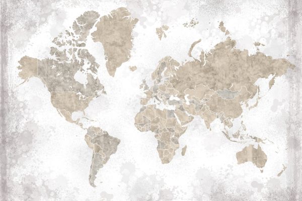 PHOTOWALL / World Map without Text (e325717)